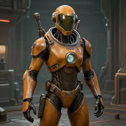 glados from portal 2, in game screenshot