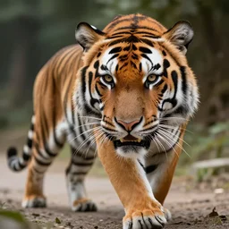 a creature with the body of a human and the head of a tiger