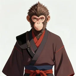 an anime portrait of a monkey as a beautiful man wearing a kimono from skyrim, by stanley artgerm lau, wlop, rossdraws, james jean, andrei riabovitchev, marc simonetti, and sakimichan, trending on artstation