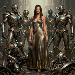 beautiful fantasy art portrait, adriana lima, wearing a pleated skirt, ultra realistic, wide angle, intricate details, blade runner artifacts, highly detailed by peter mohrbacher, boris vallejo, hajime sorayama, wayne barlowe, paolo eleuteri serpieri