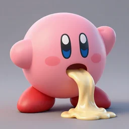 kirby eating the source of capitalism, realistic 4 k octane beautifully detailed render, 4 k post - processing, highly detailed, intricate complexity, epic composition, magical atmosphere, cinematic lighting, masterpiece, ultra hd
