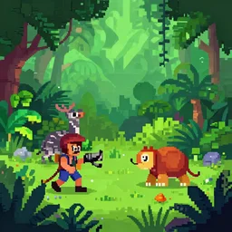 pixelart jungle