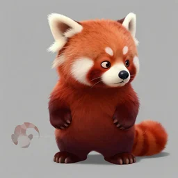 detailed concept art of a anthropomorphic red panda character by patryk stefaniak, darek zabrocki artstation,