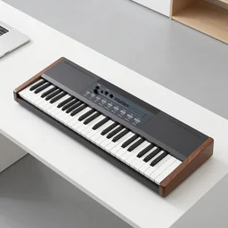 overhead photo of Love Hultén's synthesizer made out of a macbook, dezeen showroom, dezeen, minimalissimo, archdaily, ignant, trending on behance, product design concept, designboom