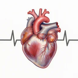 thread painting of a beating heart