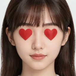 portrait of a girl with heart eyes by yusuke murata and masakazu katsura, artstation, highly - detailed, cgsociety, detailed face
