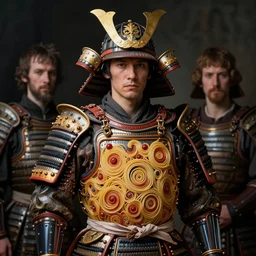 intricate samurai armor made of fractals of spaghetti, by giuseppe arcimboldo and ambrosius benson, renaissance, a touch of beksinski, realistic