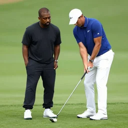 mr meeskeeks helping kanye with his golf game