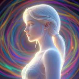 side portrait, imogen poots, paladin, gloomhaven, soft, smooth, luminescent, art nouveau tarot, backlit glow, colorful swirly ripples, gaudy colors, aesthetic octane render, unreal engine, 8 k, by greg rutkowski, jesper ejsing, rhads, lois van baarle, ilya kuvshinov