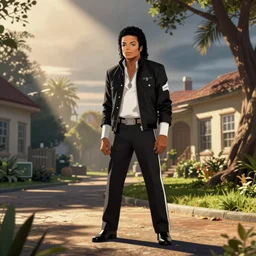 Michael Jackson in GTA SA Vinewood screenshot