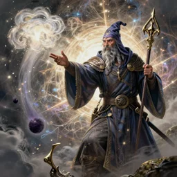 a hyperrealistic illustration of a d & d wizard casting stinking cloud, 8 k ultra realistic creature, detailed intricate, with fractal sunlight, award - winning, masterpiece, in the style of tom bagshaw, cedric peyravernay, peter mohrbacher
