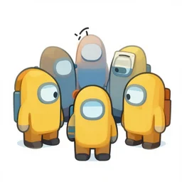 crewmates from the video game Among Us