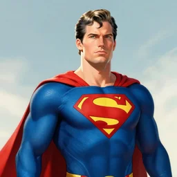 beautiful artwork of blonde anthony starr as superman, featured on artstation