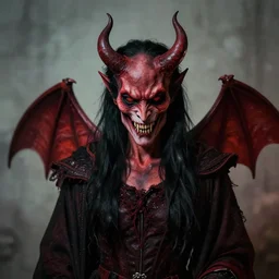 A realistic photo of a demon