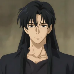 symmetry!! anime art portrait male character, concept art, fantasy, anime key visual of elegant, black hair, finely detailed perfect face delicate, calm expression, muted colours background, sharp focus, smooth, illustration, cinematic lighting, trending on pixiv fanbox, artstation, art by studio ghibli, extremely high quality artwork,