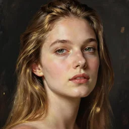 Female Portrait. Art by Greg Rutkowski.