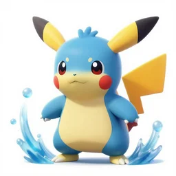 Cute Pokemon Concept Art, Water Type, high detail 4k