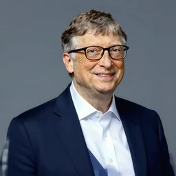 bill gates, digital art