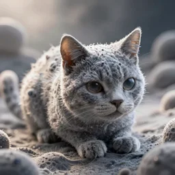 microscopic cell that looks like a cat