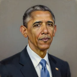 zoomer obama, oil on canvas, trending on artstation