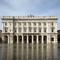 a huge neoclassical building flooded with intestine, by piranesi, leica sl 2 5 0 mm, heavy grain, high quality, high detailed