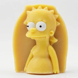 carved soap model of lisa simpson, intricate carving