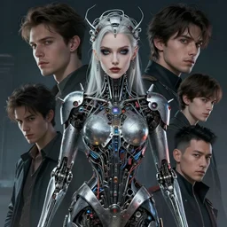cyborg queen, detailed portrait, intricate complexity, by greg rutkowski, artgerm, ross tran, conrad roset, takato yomamoto, ilya kuvshinov. 4 k, beautiful, cinematic dramatic atmosphere
