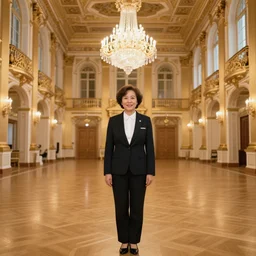 an estate agent photo of the grand ballroom of a palace