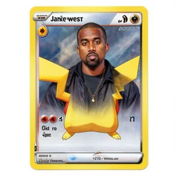 pokemon card with kanye west in it