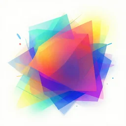 colorful abstract geometric design gradients and fragmentation, modern graphic design, featured on behance