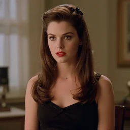 film still, real human young woman, Jessica Rabbit as a real human young woman, from She's So Interesting (2017)