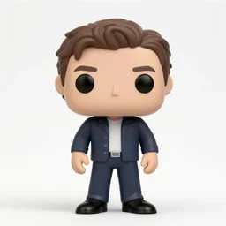 full body 3d render of Jordan Peterson as a funko pop, Chibi, studio lighting, white background, blender, trending on artstation, 8k, highly detailed