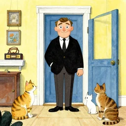 where's waldo illustration of cats