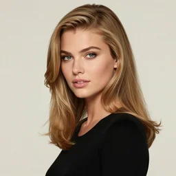 portrait photo of a gorgeous young Doutzen Kroes as Bond Girl in Retro 70s movie in the style of digital art by Eugene de Blaas and Ross Tran, vibrant color scheme, highly detailed, in the style of romanticism