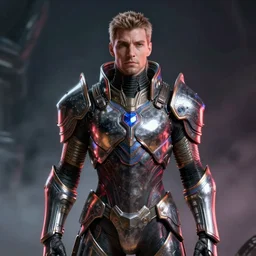 a sci fi quarter - length portrait of a character from destiny by bungie studios wearing ornate armor made of sci fi metal plates, cinematic lighting, smooth, high detail, dark fantasy, unreal engine, octane render, art by vitaly bulgarov artstation, concept art by bungie studios, fog volumes, vivid color glow, post processing, cgsociety