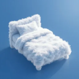 clouds shaped as beds