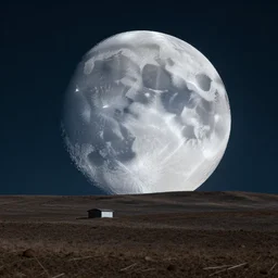 A landscape of the moon