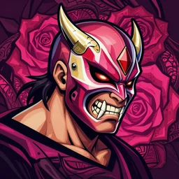 Street Fighter 2 Vega Claw profile picture by Sachin Teng, asymmetrical, Organic Painting ,  Adidas, Impressive, Award Winning, Claw, Vega Mask, Violent, Dark, Rose Background, Snake, Powerful, geometric shapes, hard edges, energetic, intricate background, graffiti, street art:2 by Sachin Teng:4