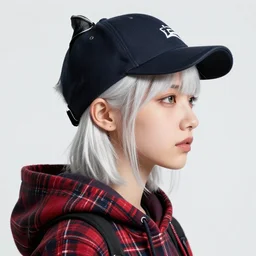 highly detailed 3 / 4 profile portrait of an london sewer punk lady student, eyes, tartan hoody, hat, white hair ( ( by atey ghailan ) ), ( ( by greg tocchini ) ), by james gilleard, by kaethe butcher, gradient red, black, brown, cream and white color scheme, grunge aesthetic!!! ( ( graffiti tag wall ) )