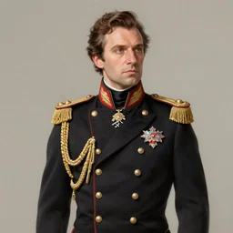 man wearing a 19th century admiral uniform, intricate, elegant, highly detailed, digital painting, artstation, concept art, matte, sharp focus, illustration