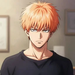 one punch man with hair