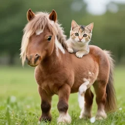 cute horse - cat hybrid