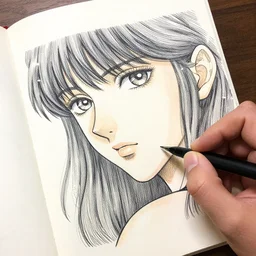 Her skin was made of poetry that my fingers couldn't wait to read, pen and ink, intricate line drawings, by Yoshitaka Amano, Ruan Jia, Kentaro Miura, Artgerm, watercolor