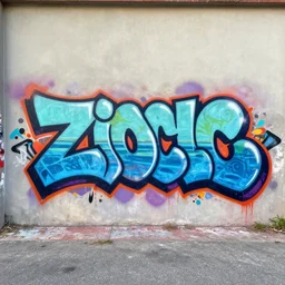 graffiti logo of the word zioclo