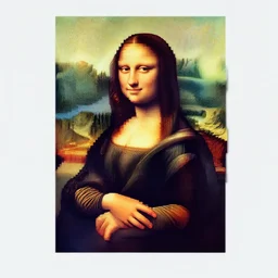 mona lisa pixel art