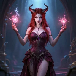 morrigan aenslandcasting magic, a charming succubus, strapless dress, fantasy, d & d, by greg rutkowski and raymond swanland, sharp focus, trending on artstation, 8 k realistic digital art, cryengine, symmetric, sharp focus, concept art, frostbite 3 engine