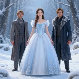 winter princess, masterpiece by Edgar Maxence and Ross Tran and Michael Whelan, 8k, octane render