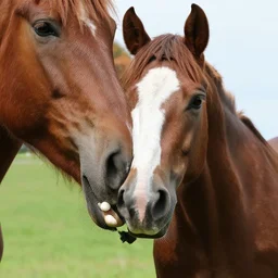 horse with a dog mouth