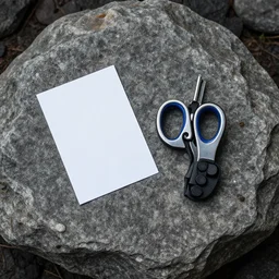 rock vs paper vs scissors, photo