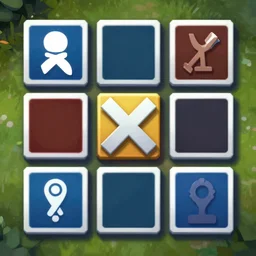 stylized tic - tac - toe by riot games